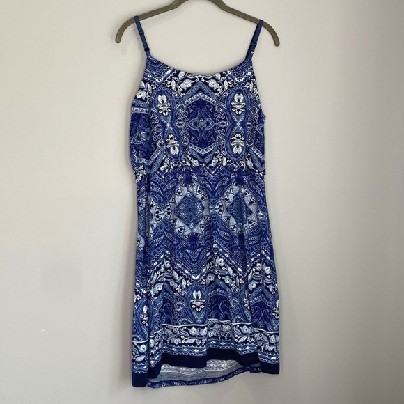 Maurices Blue and White Patterned Sundress - Picture 2 of 4